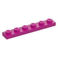 Plate 1 x 6 em Magenta