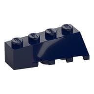 Brick Wedged, Sloped 45° 4 x 2 Left em Azul escuro