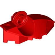 Large Figure Foot, with Rotation Joint Ball Half [Vertical Side] em Vermelho