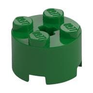 Brick Round 2 x 2 with Axle Hole em Verde