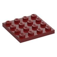 Plate 4 x 4 em Vermelho escuro