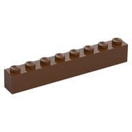 Brick 1 x 8 em Marrom avermelhado