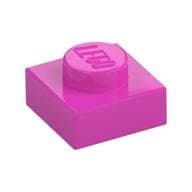 Plate 1 x 1 em Rosa escuro