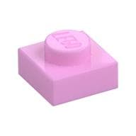 Plate 1 x 1 em Rosa vivo