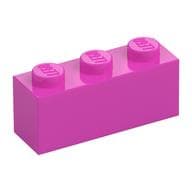 Brick 1 x 3 em Rosa escuro