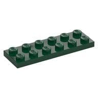 Plate 2 x 6 em Verde escuro