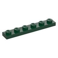 Plate 1 x 6 em Verde escuro