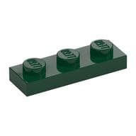 Plate 1 x 3 em Verde escuro