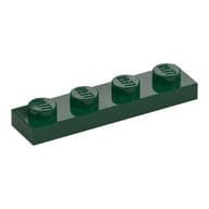 Plate 1 x 4 em Verde escuro