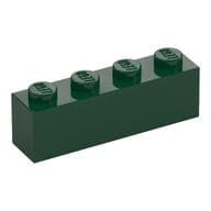 Brick 1 x 4 em Verde escuro