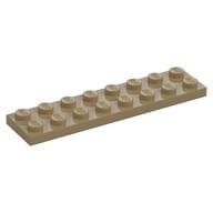 Plate 2 x 8 em Bege escuro