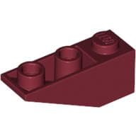 Brick Sloped Inverted 34° 3 x 1 without Internal Stopper em Vermelho escuro
