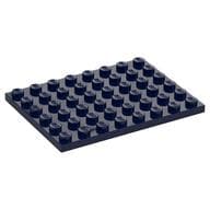 Plate 6 x 8 em Azul escuro