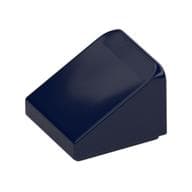 Brick Sloped 30° 1 x 1 x 2/3 (Cheese Slope) em Azul escuro
