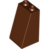 Brick Sloped 75° 2 x 2 x 3 [Hollow Studs] em Marrom avermelhado
