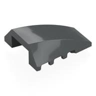 Brick Wedged, Curved 4 x 4 No Top Studs em Cinza azulado escuro