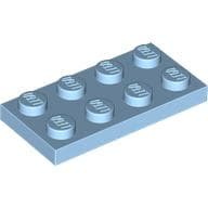 Plate 2 x 4 em Azul pastel