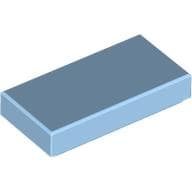 Tile 1 x 2 with Groove em Azul pastel