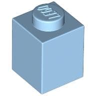 Brick 1 x 1 em Azul pastel