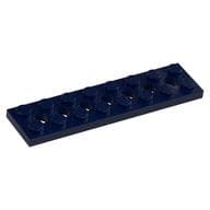 Technic Plate 2 x 8 [7 Holes] em Azul escuro