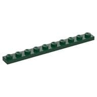 Plate 1 x 10 em Verde escuro