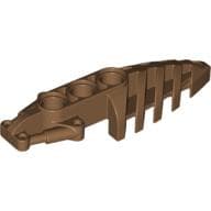 Large Figure Foot, with 3 Holes, Visorak em Marrom claro