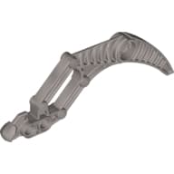 Large Figure Weapon, Claw / Fang, 2 Pin Holes (Visorak Suukorak) em Cinza claro perolado