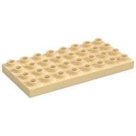 Duplo Plate 4 x 8 em Bege