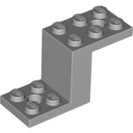Bracket 5 x 2 x 2 1/3 with Holes, Smooth Bottom em Cinza azulado claro