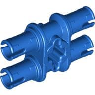 Technic Pin Double with Axle Hole em Azul