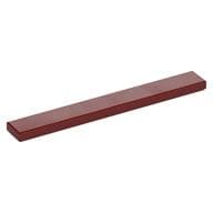 Tile 1 x 8 with Groove em Vermelho escuro