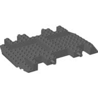 Vehicle Base 12 x 18 x 1 1/3, Recessed Surface, Cutouts, Wedged Front em Cinza azulado escuro