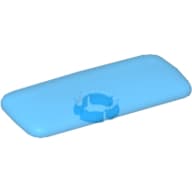 Clikits Icon, Rectangle 3L with Pin em Azul claro royal translúcido
