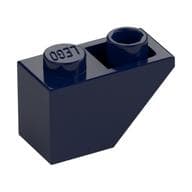 Brick Sloped Inverted 45° 2 x 1 em Azul escuro