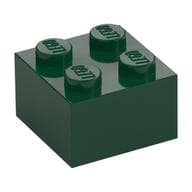 Brick 2 x 2 em Verde escuro
