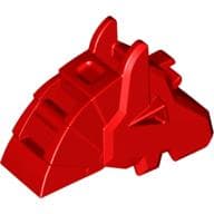 Animal / Creature Accessory, Horse Battle Helmet [Angular, Front Clip] em Vermelho