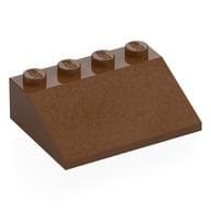 Brick Sloped 33° 3 x 4 em Marrom avermelhado