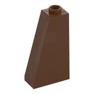 Brick Sloped 75° 2 x 1 x 3 with Hollow Stud em Marrom avermelhado