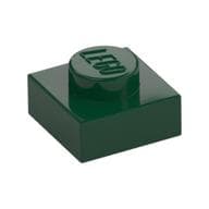 Plate 1 x 1 em Verde escuro