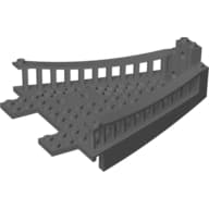 Boat Deck Section, Bow Top 14 x 12 [Galiot] em Cinza azulado escuro