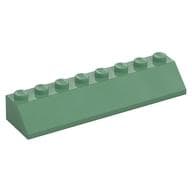Brick Sloped 45° 2 x 8 em Verde areia