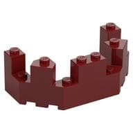 Castle Turret Top 4 x 8 x 2 1/3 em Vermelho escuro