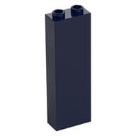 Brick 1 x 2 x 5 with Hollow Studs em Azul escuro