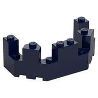 Castle Turret Top 4 x 8 x 2 1/3 em Azul escuro
