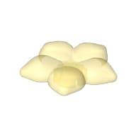 Clikits Icon, Flower 2 x 2 Large, 5 Petals with Pin em Amarelo fogo translúcido
