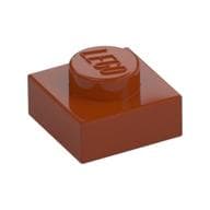 Plate 1 x 1 em Laranja escuro