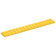 Plate 2 x 16 em Amarelo