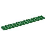 Plate 2 x 16 em Verde