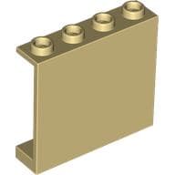 Panel 1 x 4 x 3 [Hollow Studs] em Bege