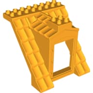 Duplo Roof Section 8 x 8 x 8, with Door Opening em Laranja vivo claro